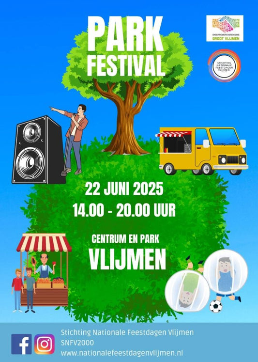 Doe mee aan het Park Festival Vlijmen, meld je snel aan! Bands, dans en zang